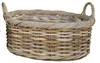 Natur Rattankorb NORDERNEY Kubu Grey ca.40cm Pflanzkorb Produktbild-Vorschau 5