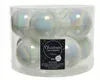 Weihnachtskugeln Glas 6cm x 10 Stück - Weiß Irisierend Produktbild-Vorschau 3