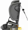 Side view of a gray car seat on a white background. Produktbild-Vorschau