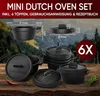 GUSSKÖNIG Dutch Oven Set Mini - 6x 300ml Gusseisen Mini Produktbild-Vorschau 11