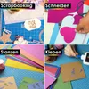 OfficeTree 50x Glitzerpapier A4 – 20 Farben 250g/m² - Produktbild-Vorschau 4