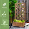 Outsunny kvetináč box kvetinový stojan mriežka ruža oblúk Náhľad obrázku produktu 7