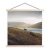 MuchoWow® Textilposter Pferd - Berg - Landschaft 60x60 cm Produktbild-Vorschau 1
