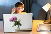 MuchoWow® Laptop Aufkleber Sticker Cover Rosa Pfingstrosen Produktbild-Vorschau 3