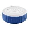 A round, inflatable hot tub with a blue base and a white top, shown from a slightly elevated side angle against a white background. Podgląd zdjęcia produktu