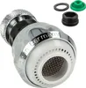 A faucet aerator and its accessories are displayed against a white background. Produktbild-Vorschau