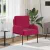 vidaXL Sofas mit Kissen 55cm Weinrot Sperrholz Produktbild-Vorschau 2