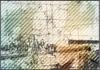 Wallario Wandbild Grunge Stil  Streifen Schrift und Muster, Produktbild-Vorschau 1