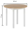 Stół do jadalni 80 x 80 cm kolor dąb złoty craft FURNITEX Podgląd zdjęcia produktu 5