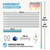 MONZANA Fahnenmast 6,5m Seilzug Produktbild-Vorschau 6