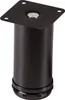 4er-SET Möbelfuß JIMMY schwarz Ø 50 mm / Höhe: 100 mm Produktbild-Vorschau 1