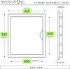 airRoxy Plastové kontrolné dvierka biele PRDb 300x300 mm Náhľad obrázku produktu 7