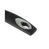 A close-up view of a black handle with a silver accent and a hole for hanging. Anteprima dell’immagine prodotto