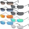 Gil Rechteck Sonnenbrille Schwarz/Violett Produktbild-Vorschau 2