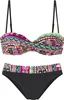 Buffalo Bügel-Bandeau-Bikini pink bedruckt Größe 36 Cup C Produktbild-Vorschau 1