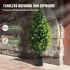 SucceBuy 91,4 cm sztuczne drzewo cedrowe Topiary 2 sztuki Podgląd zdjęcia produktu 3