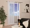 Ösenvorhang Uni Vorhang „Katar“ weiß transparent 140 cm x Produktbild-Vorschau 1