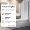 140x80 Duschabtrennung Badewannenaufsatz Faltwand Badewanne Produktbild-Vorschau 2