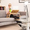 Relaxdays Höhenverstellbarer Laptoptisch fürs Bett, Bambus Produktbild-Vorschau 2