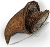 BLUMENAMPEL "FÜLLHORN" | 2er Set, Rattan | handgefertigt Produktbild-Vorschau 3