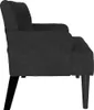 vidaXL Canapé Chesterfield Schwarz 112 x 65.5 x 75 cm Samt Voir les images du produit 5