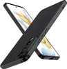 A black phone case is shown at an angle, with a phone screen visible through it. Produktbild-Vorschau