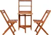 vidaXL 3-tlg. Bistro-Set Klappbar Massivholz Akazie Produktbild-Vorschau 1