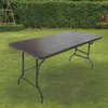 Buffettisch Klapptisch 180 x 75 cm Holzoptik klappbar Produktbild-Vorschau 2
