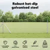 vidaXL Płot sześciokątny srebrny 0,4 x 25 m Stal ocynkowana Podgląd zdjęcia produktu 5