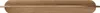 A wooden cutting board with rounded edges and a handle. Produktbild-Vorschau