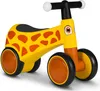 A yellow and orange giraffe-themed balance bike for children, shown from a front-side angle against a white background. Anteprima dell’immagine prodotto