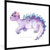 MuchoWow® Gerahmtes Poster Dinosaurier - Kinderzimmer - Produktbild-Vorschau 1