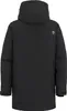 The back view of a black parka jacket. Produktbild-Vorschau