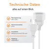 ORSEM 5m Stromkabel Verlängerung Netzkabel Produktbild-Vorschau 5