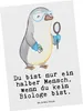 Mr. & Mrs. Panda Postkarte Biologe Herz - Weiß - Geschenk, Produktbild-Vorschau 1