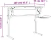 Basteltisch Sonoma Eiche & Grau 110x53x(58-87) cm Produktbild-Vorschau 7