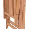Verstellbare Gartenstühle 4 Stk. Massivholz Teak Produktbild-Vorschau 7