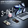 2026 NEW 65W GaN 3 in 1 USB C Ladegerät mit Einziehbarem Produktbild-Vorschau 5