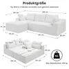 GLP Modulares Ecksofa 256 cm aus Cord, 4-Sitzer mit Produktbild-Vorschau 4