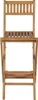 vidaXL Klappbare Garten-Barhocker 2 Stk. Massivholz Teak Produktbild-Vorschau 1