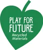 A green heart-shaped graphic with white text. Produktbild-Vorschau