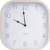 Quadratische Wanduhr aus Holz weiß 30cm Produktbild-Vorschau 3