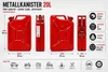 Benzinkanister Kraftstoffkanister Metall 20 Liter Kanister Produktbild-Vorschau 5