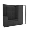 Garderobe LUTON 8 BLACK 16 - Farbe:Schwarz, moderne Produktbild-Vorschau 1