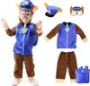 Kostüm PAW PATROL CHASE Set: Outfit, Mütze, Maske und Produktbild-Vorschau 1