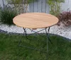 Klapptisch Holztisch Gartentisch Tisch, rund, Gestell Produktbild-Vorschau 4