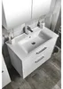 ZUNO 85 lavabo en céramique 85x45cm, blanc Voir les images du produit 2