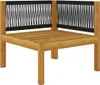 vidaXL 2 Sitzer Gartenbank mit Kissen Massivholz Akazie - Produktbild-Vorschau 7