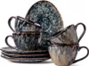 A set of coffee cups and saucers stacked on a white background. Náhled obrázku produktu