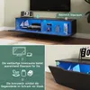 SONNI TV-Schrank Schwarz Hochglanz 140 x 35 x 30cm Produktbild-Vorschau 11